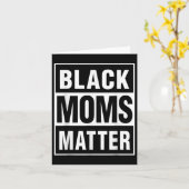 Black Moms Afro-Amerikaanse Moederdag Kaart (Gele Bloem)
