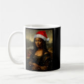 Black Mona Lisa African American Christmas Santa H Koffiemok (Links)