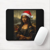 Black Mona Lisa African American Christmas Santa H Muismat (Met muis)