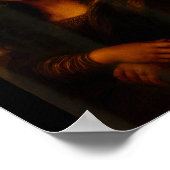 Black Mona Lisa Afro African American Melanin Blac Poster (Hoek)