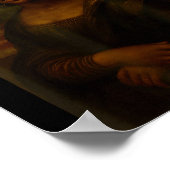 Black Mona Lisa Afro African American Melanin Blac Poster (Hoek)