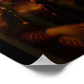 Black Mona Lisa Afro African American Melanin Blac Poster (Hoek)