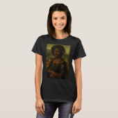 Black Mona Lisa Afro African Melanin Black History T-shirt (Voorkant volledig)