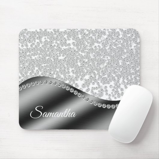 Black Monogram Diamonds Muismat (Met muis)