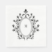 Black Monogram Servet (Voorkant)