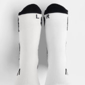 Black Monogram White Socks Sokken (Top)