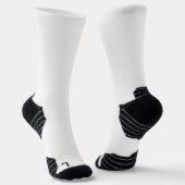 Black Monogram White Socks Sokken (Gebogen)