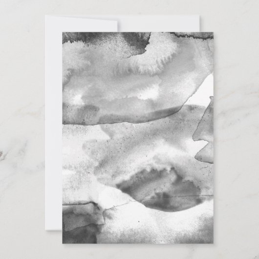 Black Monogrammed Photo Collage Congrats Afstudere Aankondiging (Achterkant)