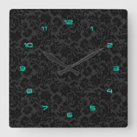 Black Monotones  Floral Damascus 4