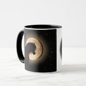 Black Moon Horse 2-sided Mug Mok (Voorkant links)
