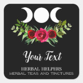 Black Moon Kruidengeneesmiddelen etiketten (Voorkant)