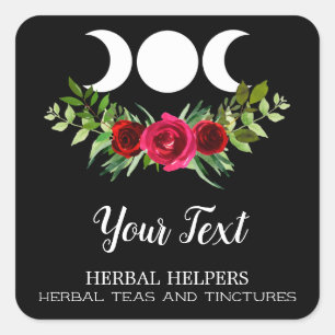 Black Moon Kruidengeneesmiddelen etiketten