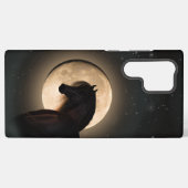 Black Moon Shine Horse Samsung Case Samsung Galaxy Hoesje (Achterkant horizontaal)