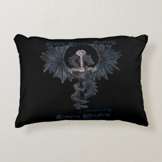 Black Moon Society Dragon Pillow Accent Kussen