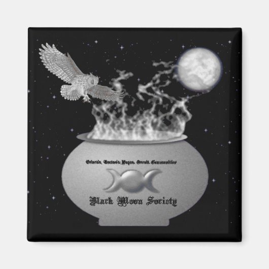 Black Moon Society Magnet (Voorkant)