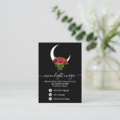 Black Moon Spell Jar en Kit Visitekaartje (Staand voorkant)