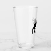 Black Moose Silhouette Glas (Rechts)