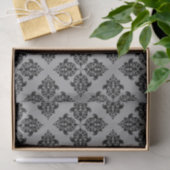 Black Moroccan Damask Tissuepapier (Geschenk)