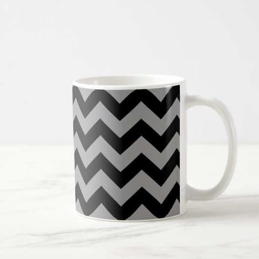 Black Moroccan Moods Chevrons Koffiemok (Rechts)