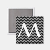 Black Moroccan Moods Chevrons Magneet (Voorkant / Achterkant)