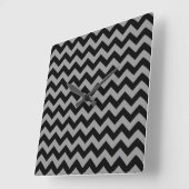 Black Moroccan Moods Chevrons Vierkante Klok (Hoek)