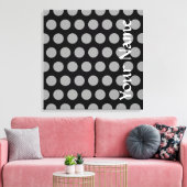 Black Moroccan Moods Stippen Canvas Afdruk (Insitu (Woonkamer))