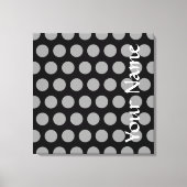 Black Moroccan Moods Stippen Canvas Afdruk (Voorkant)