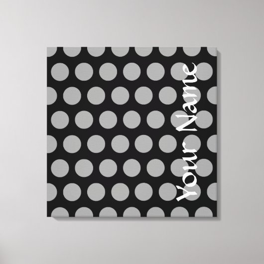Black Moroccan Moods Stippen Canvas Afdruk (Voorkant)