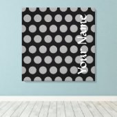 Black Moroccan Moods Stippen Canvas Afdruk (Insitu (Houten vloer))