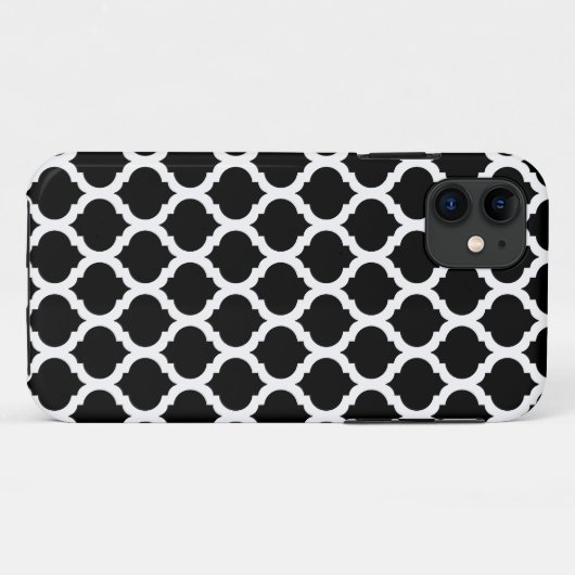 Black Moroccan Pattern iPhone 5 Hoesje (Achterkant (horizontaal))