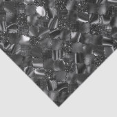 Black Moroccan Quatrefoil Pattern Tissuepapier (Detail)