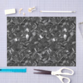 Black Moroccan Quatrefoil Pattern Tissuepapier (Craft)