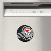 Black Morris Minor Fridge Magneet (Insitu (Vaatwasser))