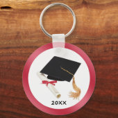 Black Mortar en Diploma Sleutelhanger (Voorkant)