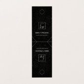 Black Mosaic Hanging Bracelet Ketting Display Visitekaartje (Buitenkant ongevouwen)