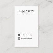 BLACK MOSAIC TEXTURE HAIR CLIP DISPLAY-KAART VISITEKAARTJE (Achterkant)