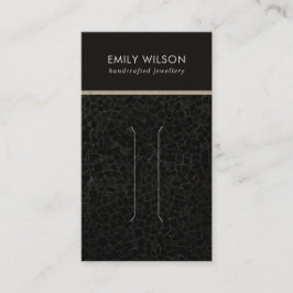 BLACK MOSAIC TEXTURE HAIR CLIP DISPLAY-KAART VISITEKAARTJE