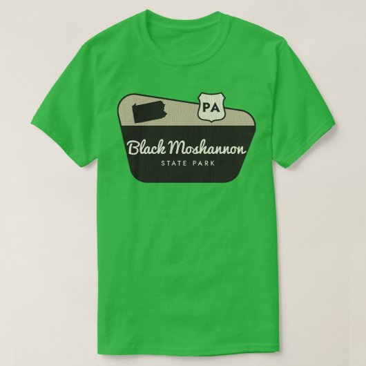 Black Moshannon State Park Pennsylvania Welkom SI T-shirt (Design voorkant)