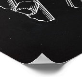 Black | Motorrijwielen Patent Poster (Hoek)