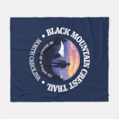 Black Mountain Crest Trail (rd2) Fleece Deken (Voorkant (Horizontaal))