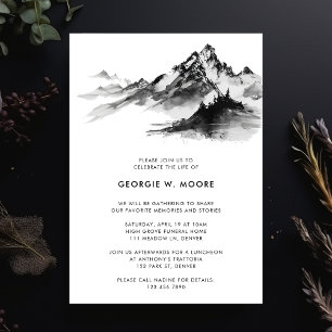 Black Mountain Forest begrafenis viering van het l Kaart