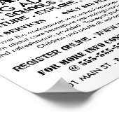 Black Mountain Logo, Caving Adventure Adverteren Poster (Hoek)