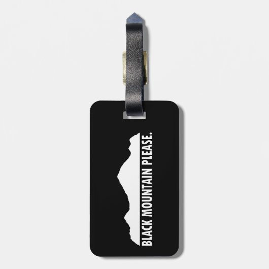 Black Mountain New Hampshire alstublieft Bagagelabel (Achterkant verticaal)