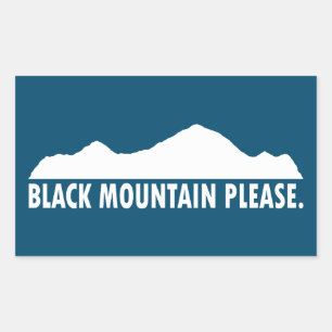 Black Mountain New Hampshire alstublieft Rechthoekige Sticker