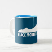 Black Mountain New Hampshire alstublieft Tweekleurige Koffiemok (Voorkant links)