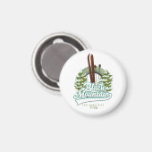 Black Mountain New Hampshire Ski logo. Magneet (Voorkant / Achterkant)