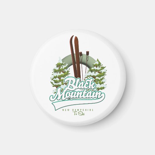 Black Mountain New Hampshire Ski logo. Magneet (Voorkant)