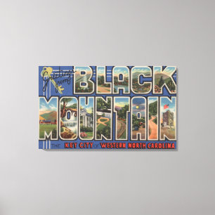 Black Mountain, North Carolina Canvas Afdruk