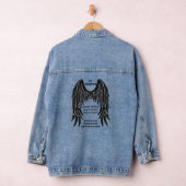 Black Mourning Wings Gepersonaliseerde naam & data Denim Jacket (Hangar)