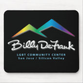 Black Mousepad Muismat (Voorkant)